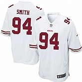 Nike Men & Women & Youth 49ers #94 Justin Smith White Team Color Game Jersey,baseball caps,new era cap wholesale,wholesale hats